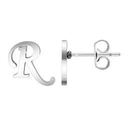 Letter R earrings by BR01