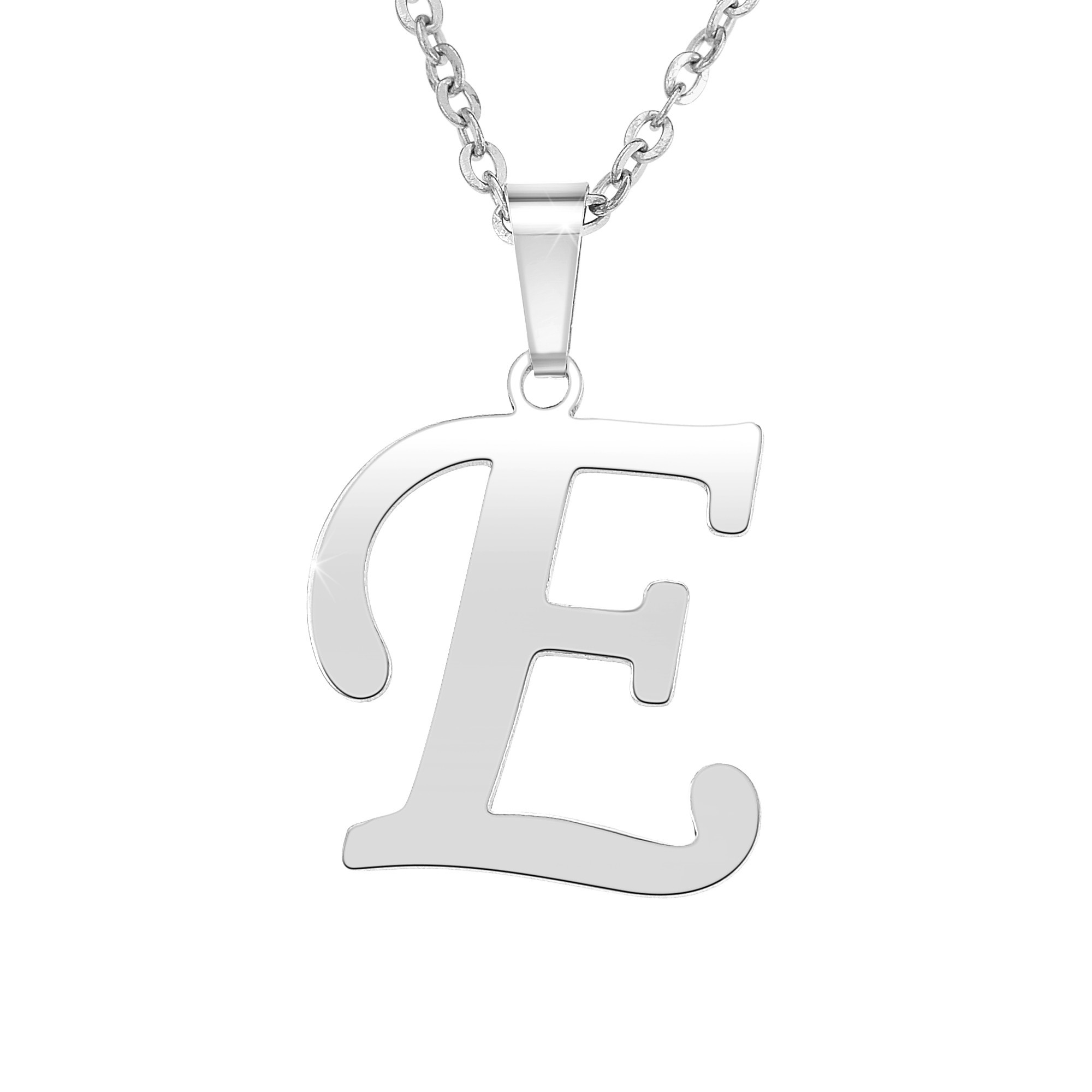 Diamondess Pave Initial E Necklace | Style: 444021264684 – Landau Jewelry