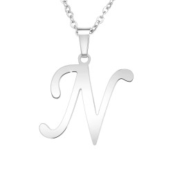 Alphabet letter N necklace...