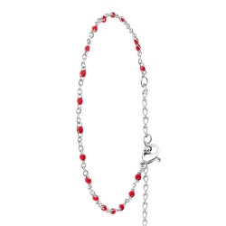 Bracelet perles rouge par BR01