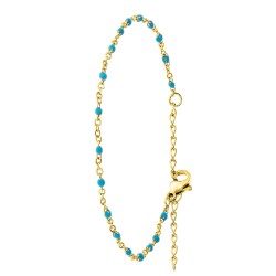 Bracelet perles bleues par...