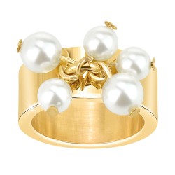 Anello BR01 decorato con perle