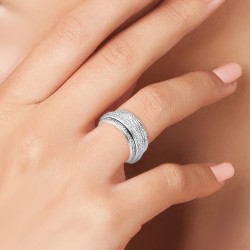 Steel BR01 ring adorned...