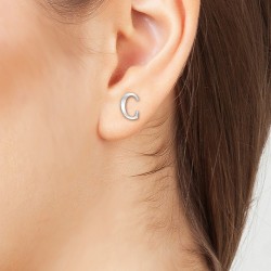 Boucles d'oreilles lettre C...