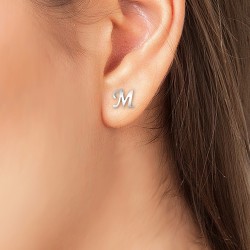 Letter M earrings by BR01