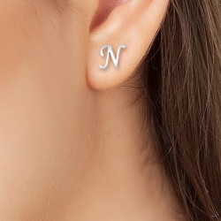 Letter N earrings by BR01