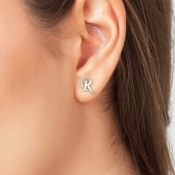 Letter R earrings by BR01