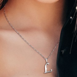 Alphabet letter L necklace...