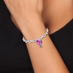 Bracelet pink heart and...