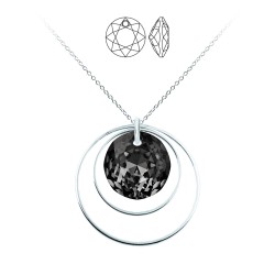 Round silver necklace...