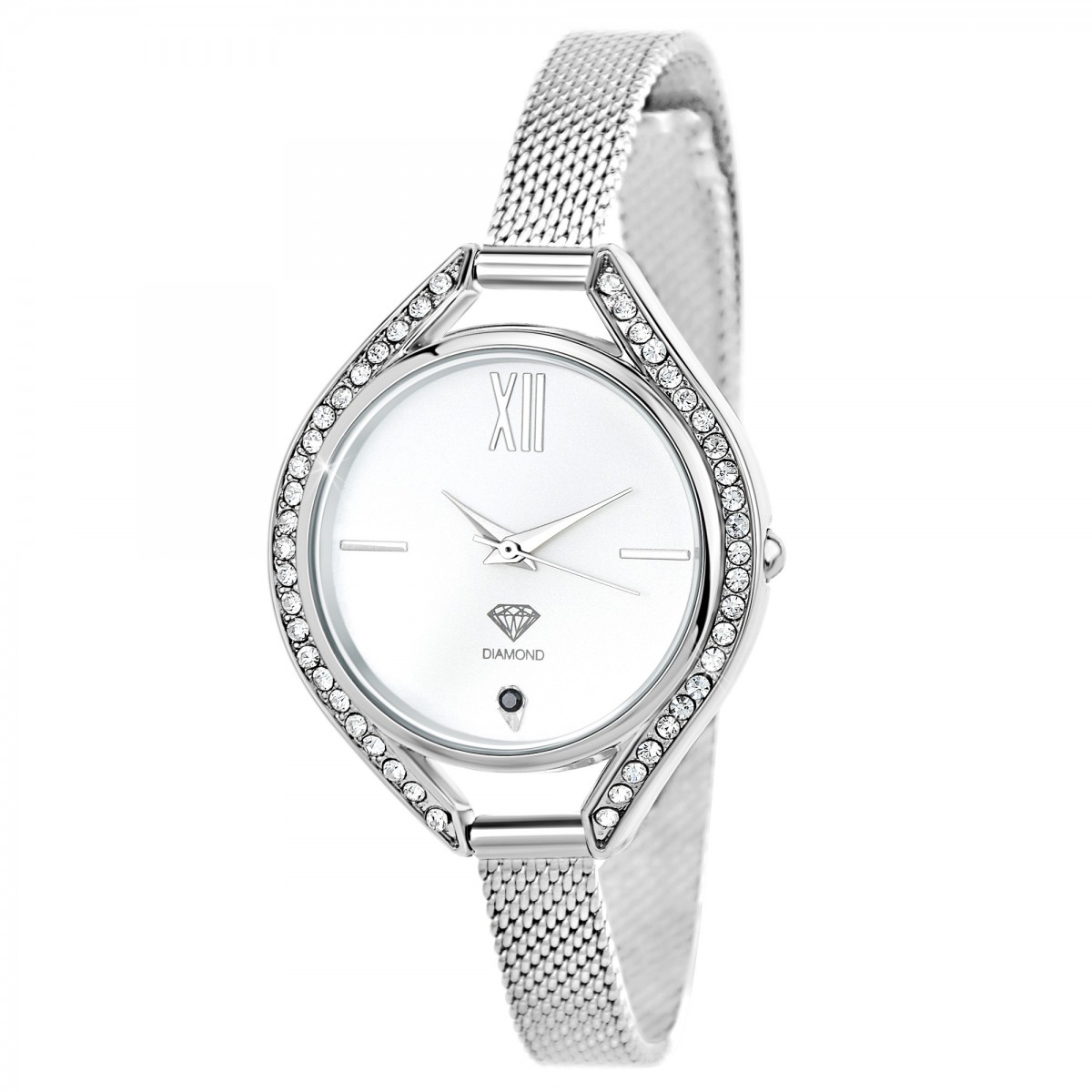 Montre Lana SoCharm orn e d un v ritable diamant noir et de 46