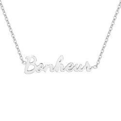 Happiness message necklace