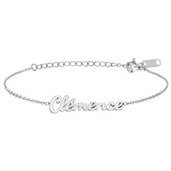 Clemence name bracelet