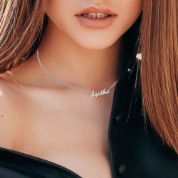 Agathe name necklace