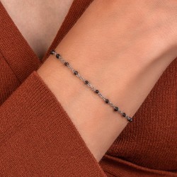 Bracelet perles noires par...