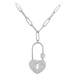 BR01 heart padlock necklace...