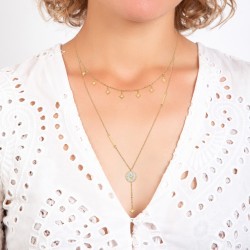 BR01 Necklace adorned with...