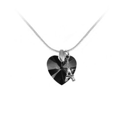Black heart necklace and...