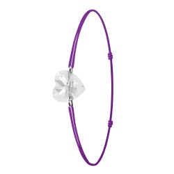 Purple elastic bracelet and...