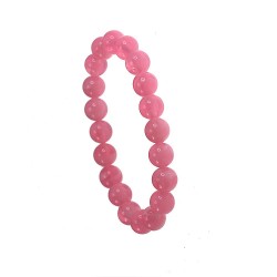 Bracelet perles de verre rose
