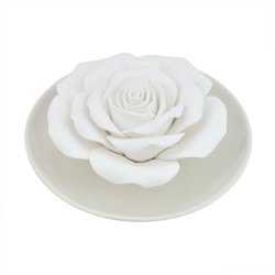 Rose-shaped ceramic diffuser