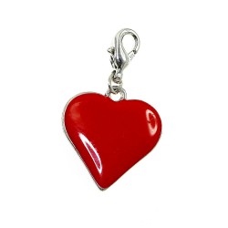 BR01 red heart charm charm