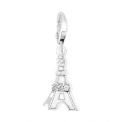 Charme branco Torre Eiffel...