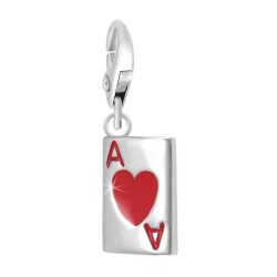 BR01 Ace of Hearts Card Charm