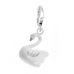 Amuleto de cisne branco BR01