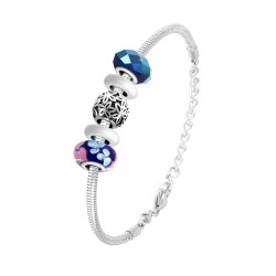 BR01 bracelet blue pearls...