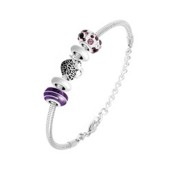 Bracelet of charms purple...